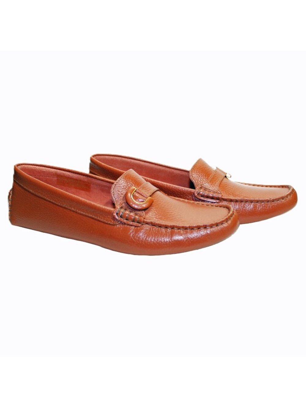 Rockport Bayview Ring Size 10 Women's Leather Loafer Slip-On Shoes Picante Rust